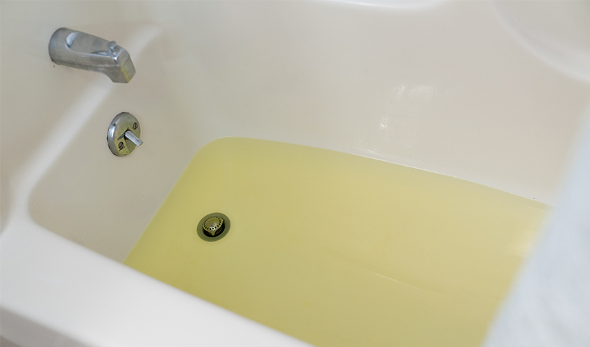 Why Is My Bathwater Yellow | Mr.Rooter Plumbing